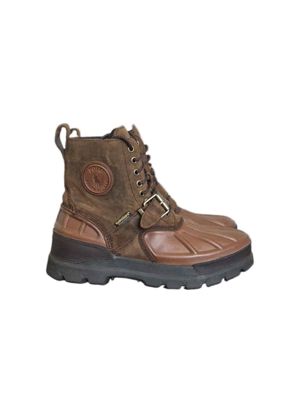 Polo by Ralph Lauren Oslo High Brown Waterproof Leather Lace-Up Men's Boots